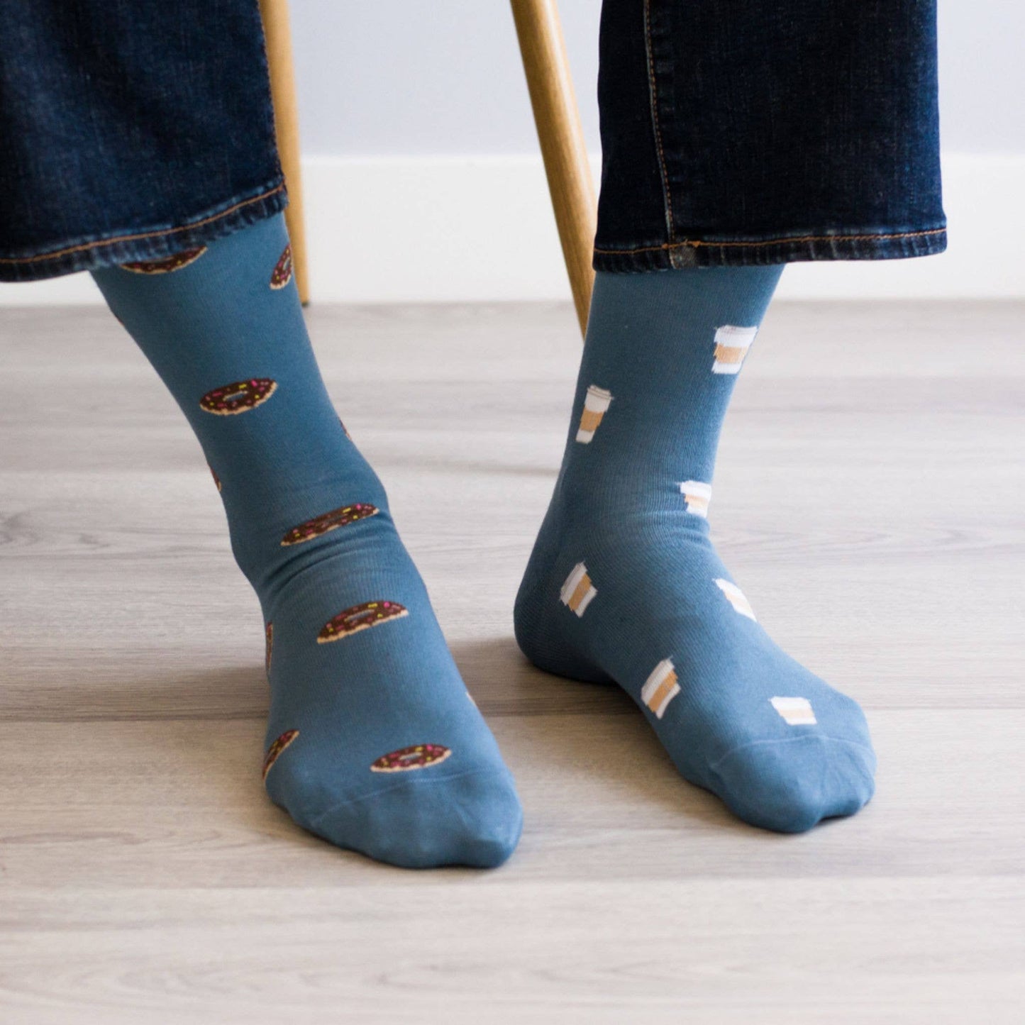 Men's Socks | Coffee & Donut | Mismatched Socks