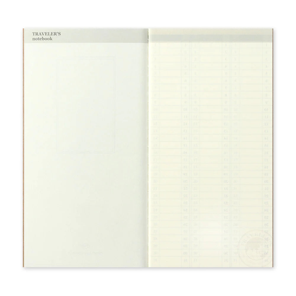 Traveler's Notebook Refill Weekly Vertical Diary