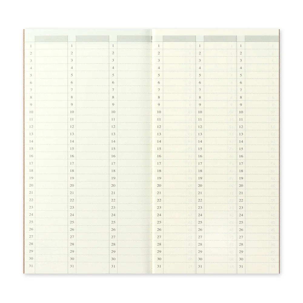 Traveler's Notebook Refill Weekly Vertical Diary