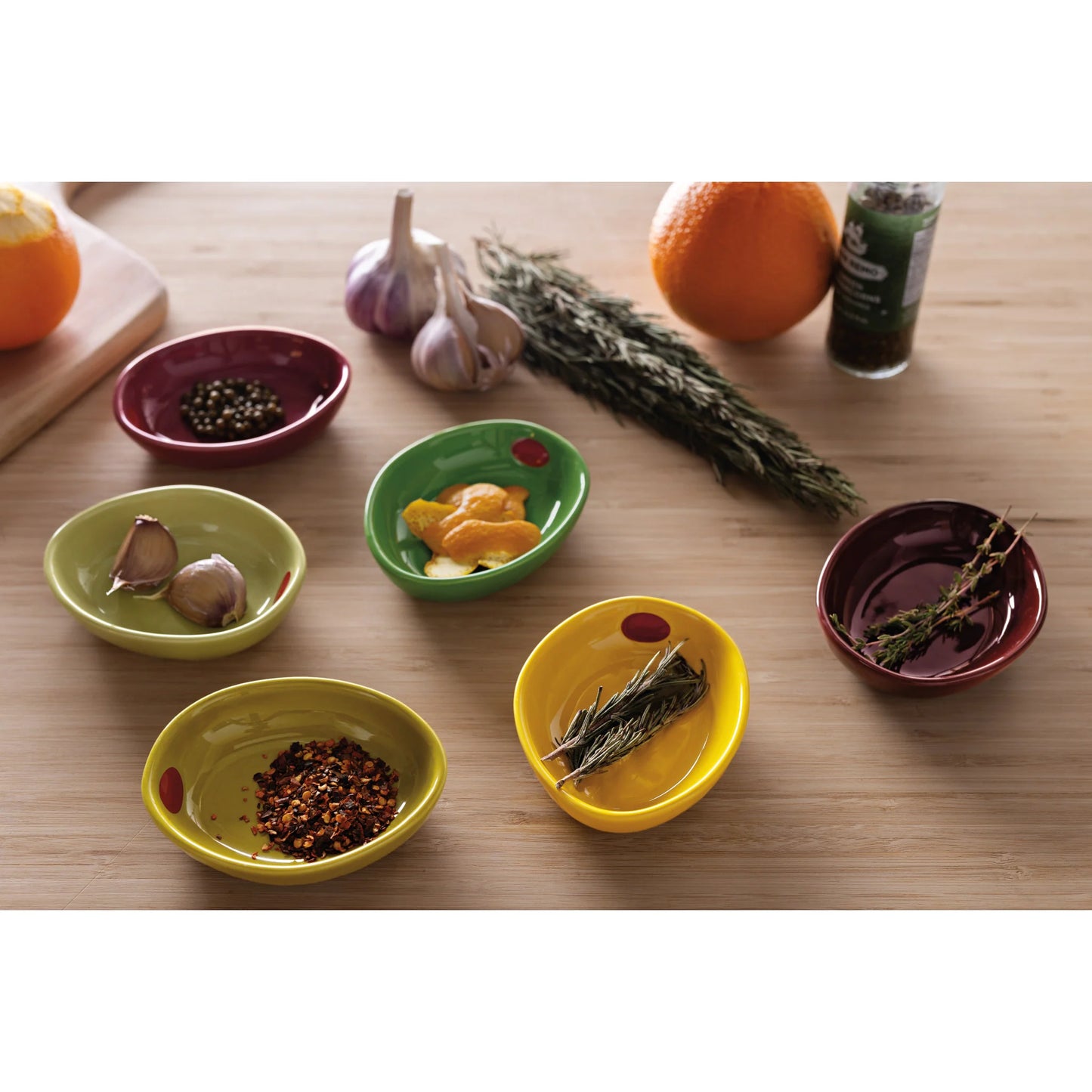 Olives Shaped Pinch Bowl Assorted Colours