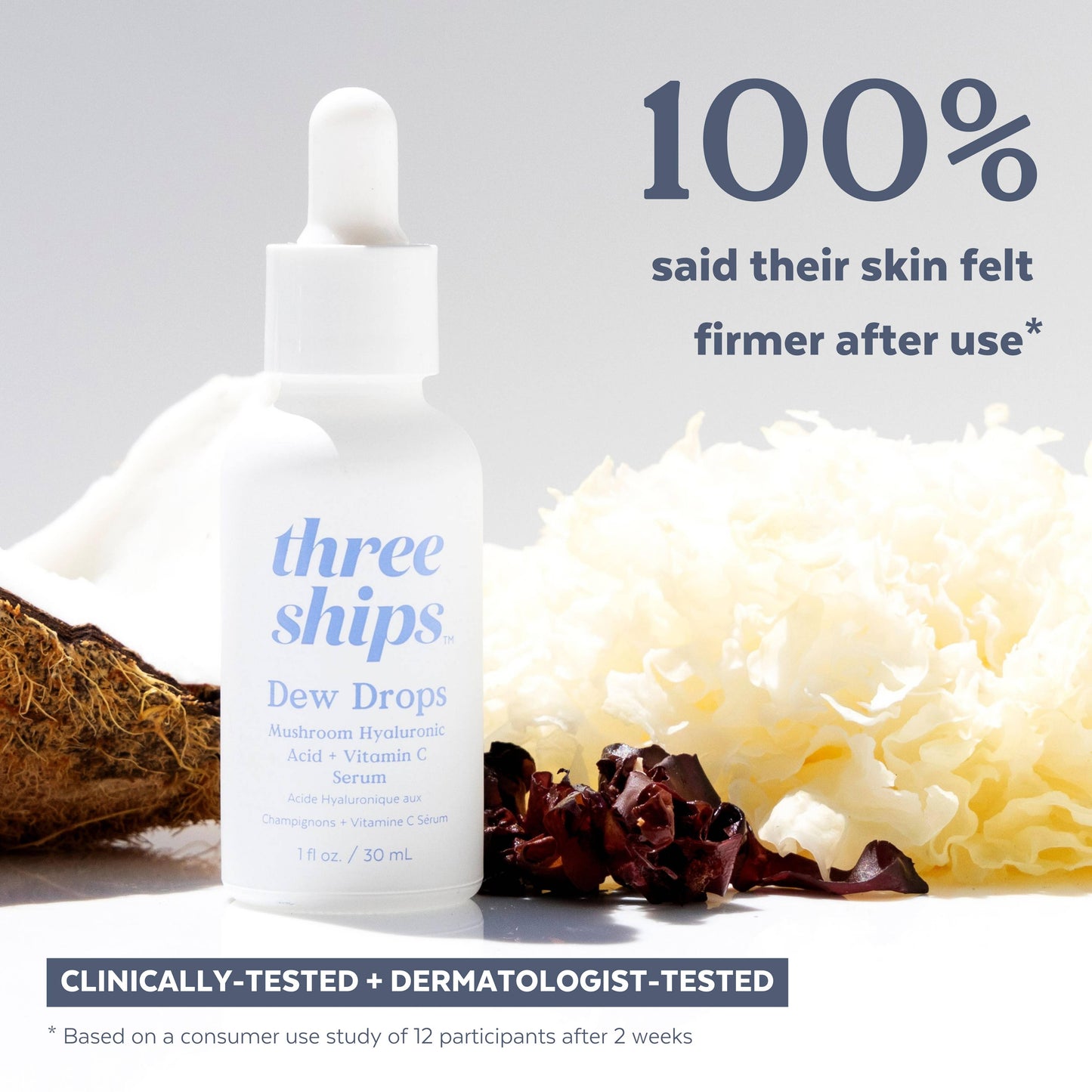 Dew Drops Mushroom Hyaluronic Acid + Vitamin C Serum (30mL)