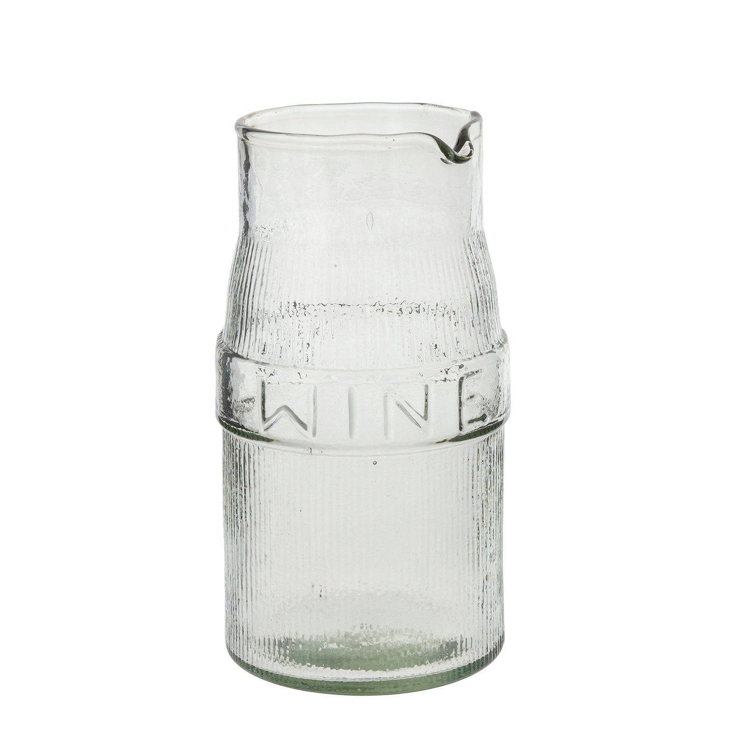 Pressed Glass Wine Pitcher