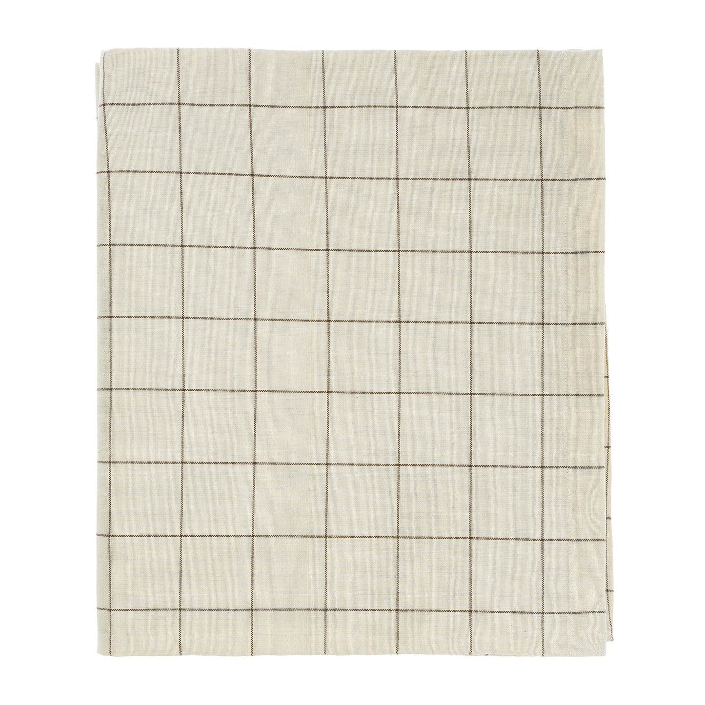 Check Tablecloth Taupe