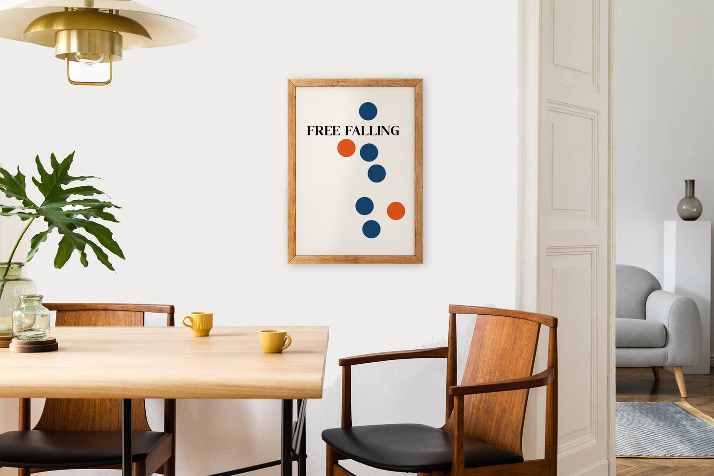 Free Falling Giclée retro Art Print