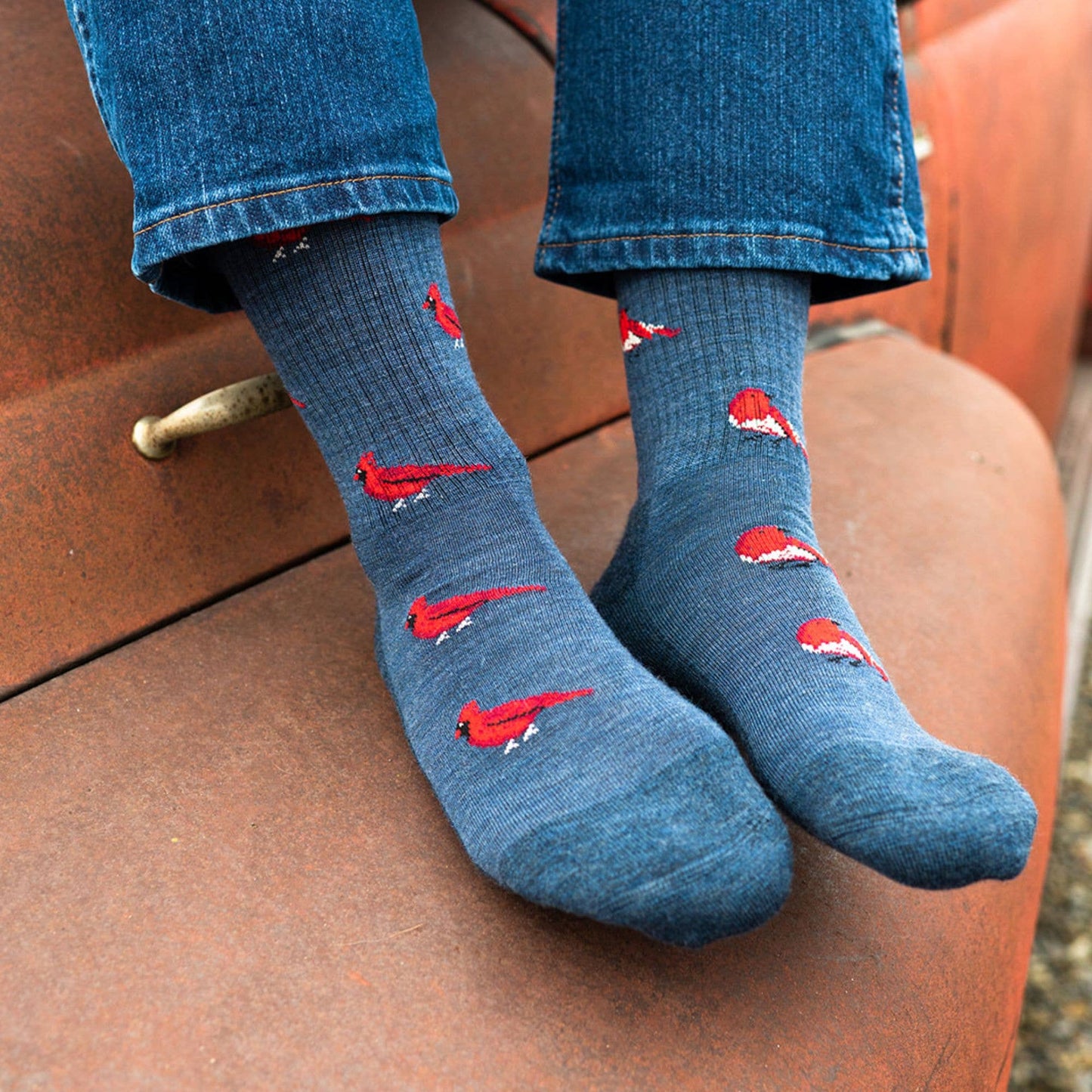 Merino Wool Women's Socks | Cardinal & Robin | Mismatched
