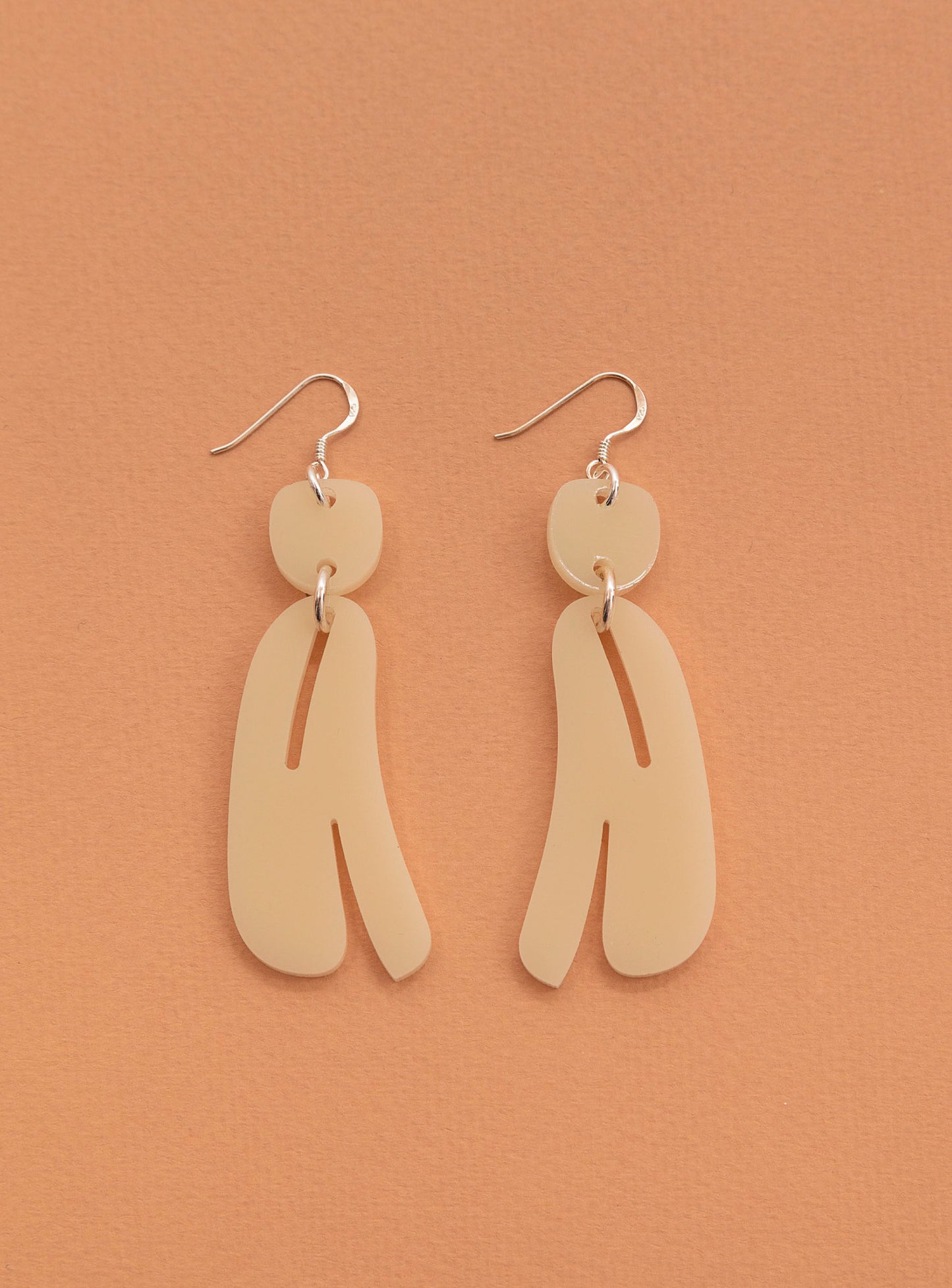 Mini Slashed Ovoid Earrings
