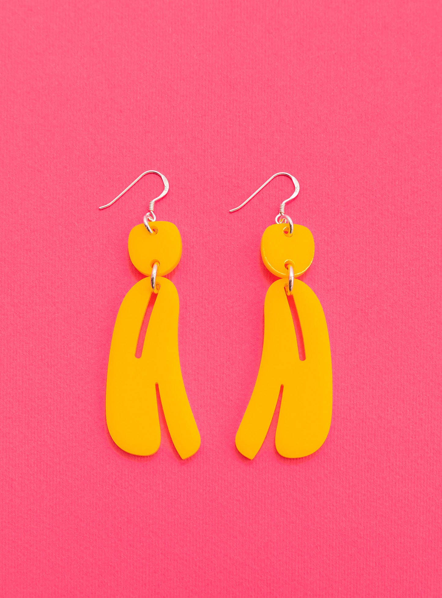 Mini Slashed Ovoid Earrings