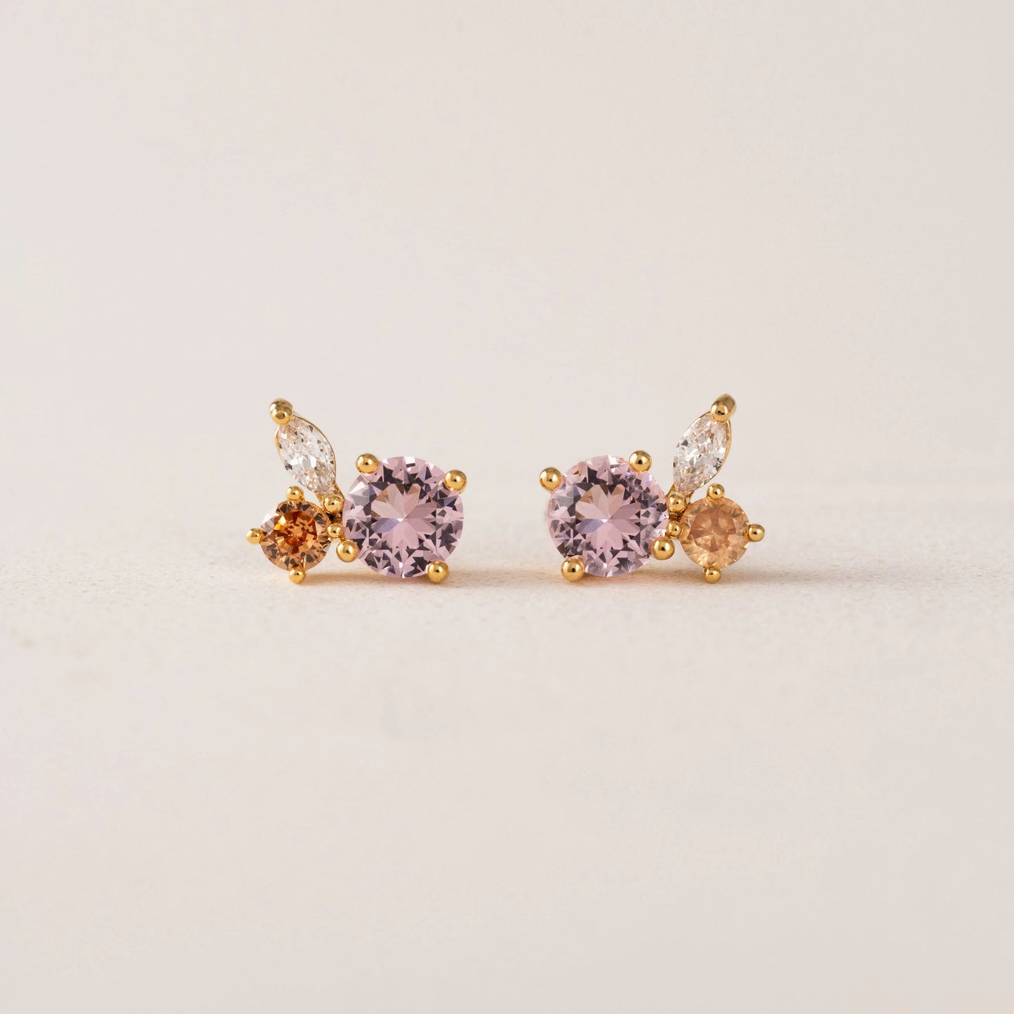 Adora Stud Earrings Blush