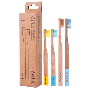 F.E.T.E Bamboo Toothbrush Set/4