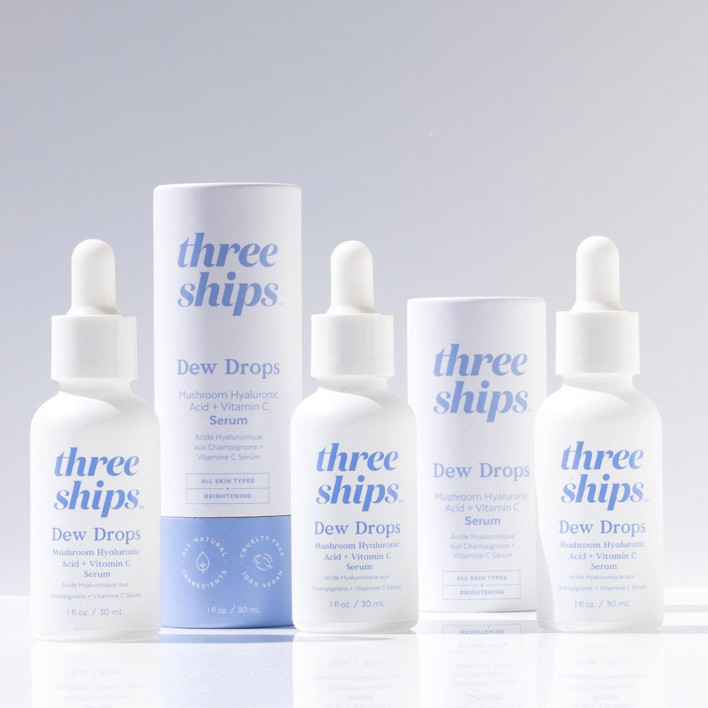 Dew Drops Mushroom Hyaluronic Acid + Vitamin C Serum (30mL)