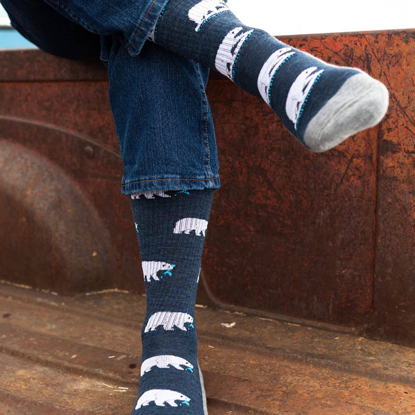 Merino Wool Women's Socks | Polar Bear | Mismatched | Eco