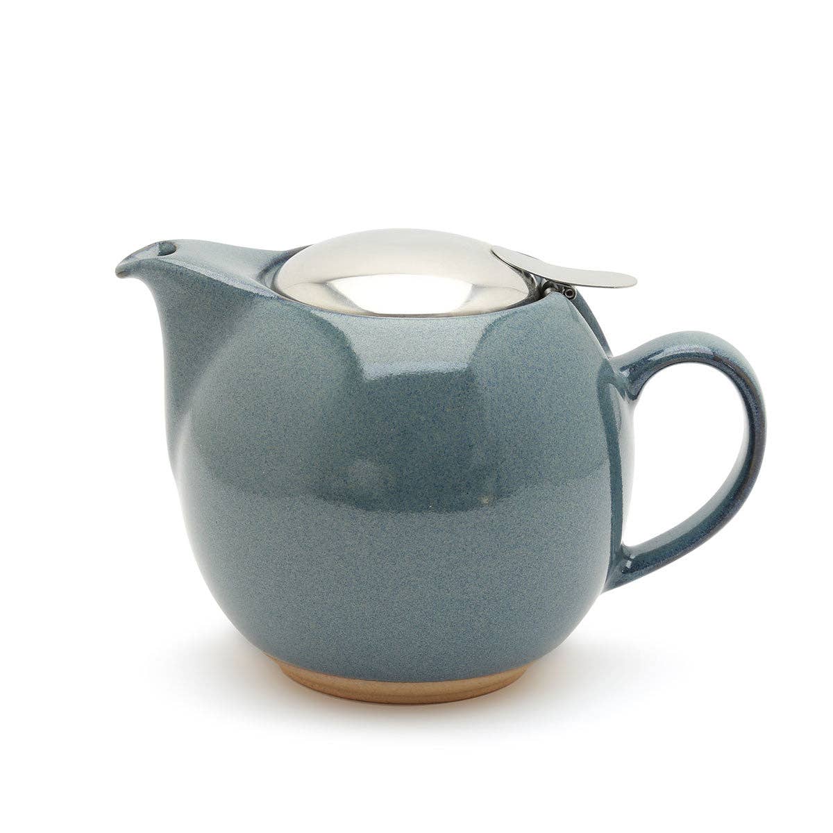 Beehouse Round ceramic teapot (24 oz) - Stone Gray -