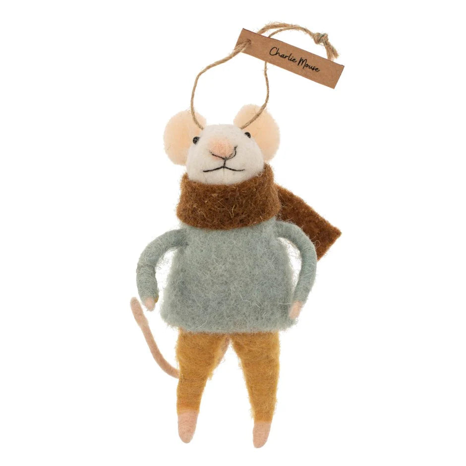 Felt Mice Ornament Assorted
