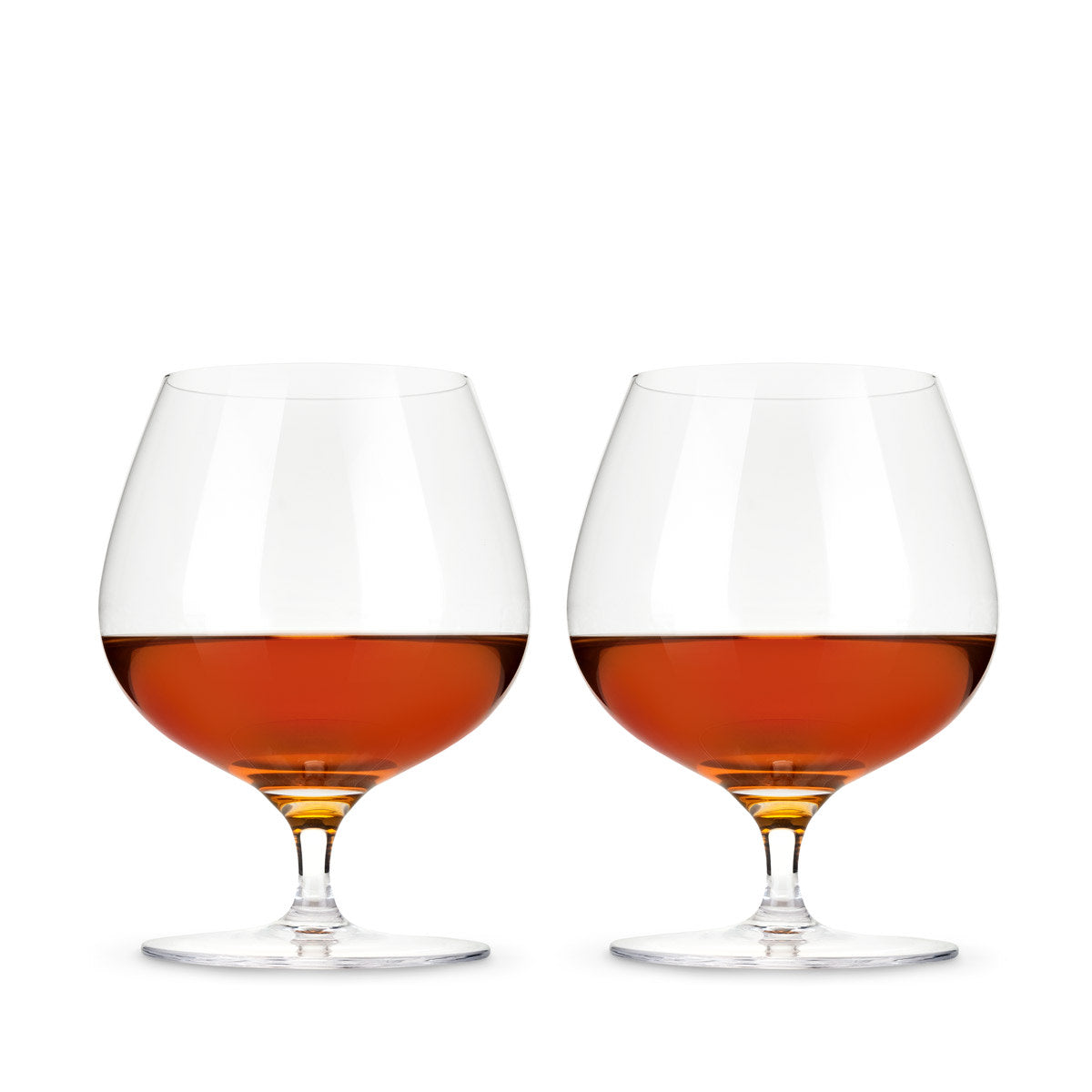 Viski Crystal Wingback Brandy Glasses Set/2