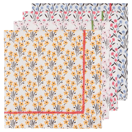 Cocktail Napkin Set/4 Bouquet