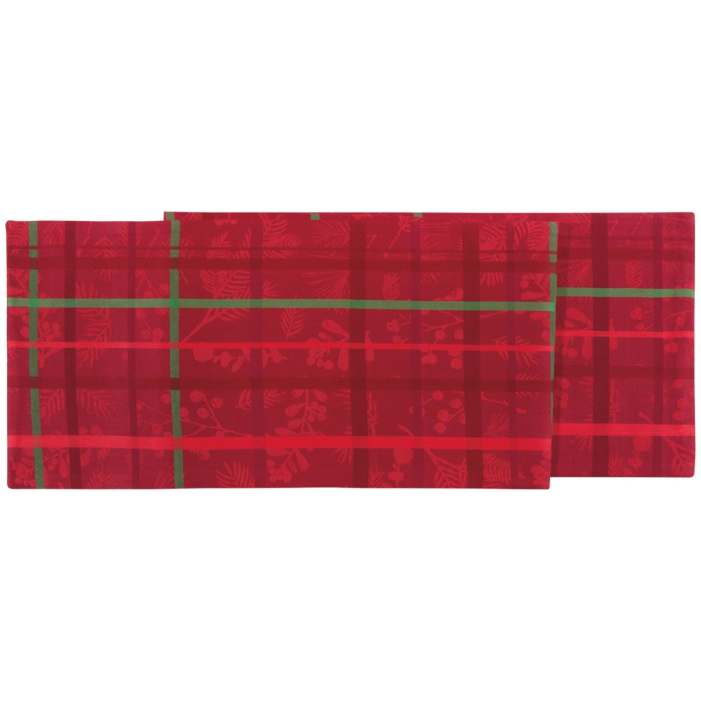 Table Runner Jacquard Winterberry
