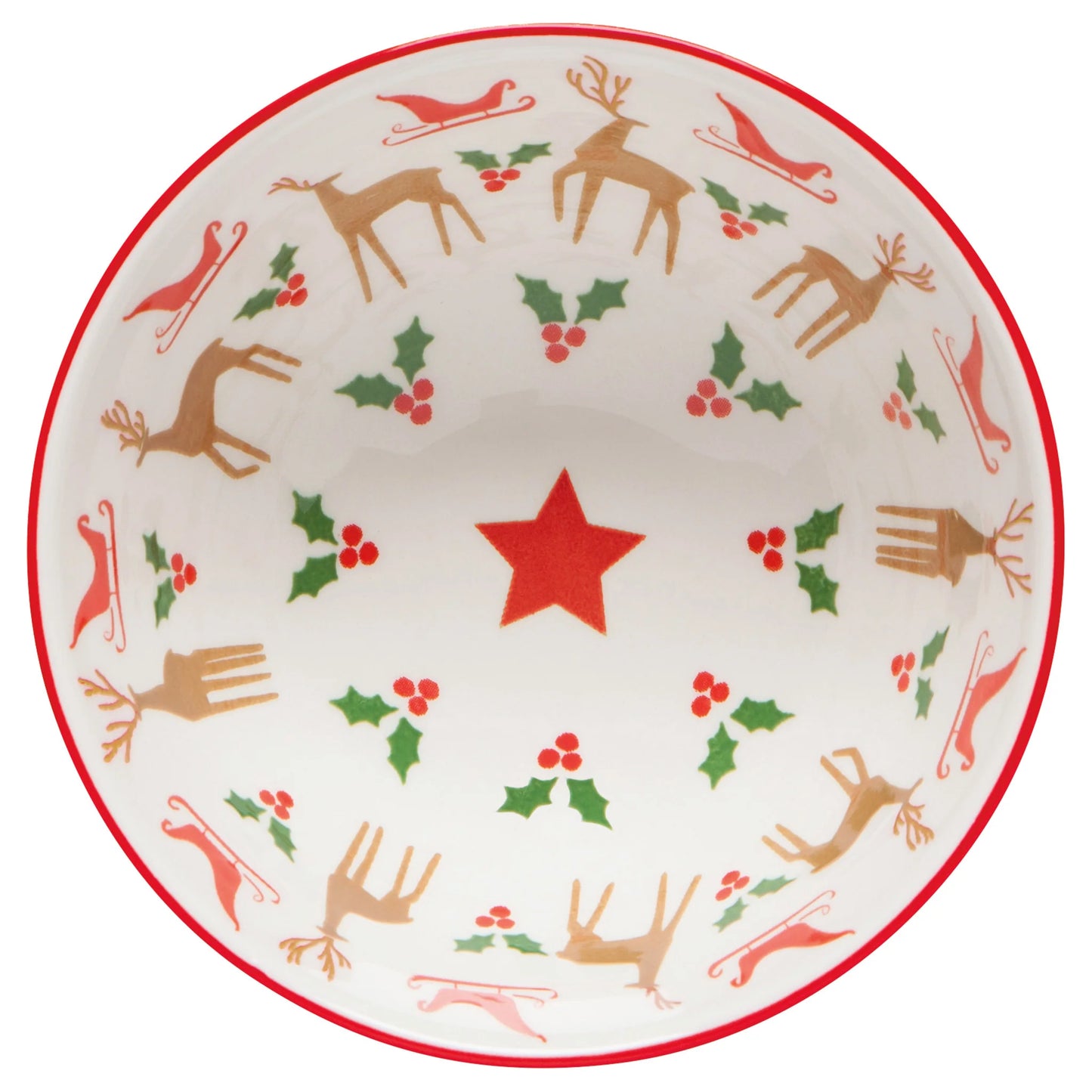 Bowl 4" Santa's Reindeer