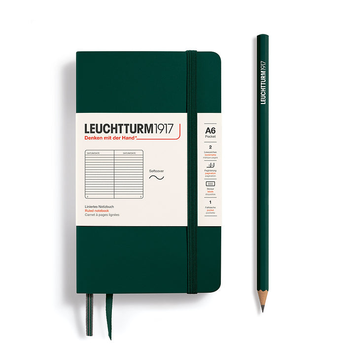 A6 Ruled Pocket Notebook Softcover