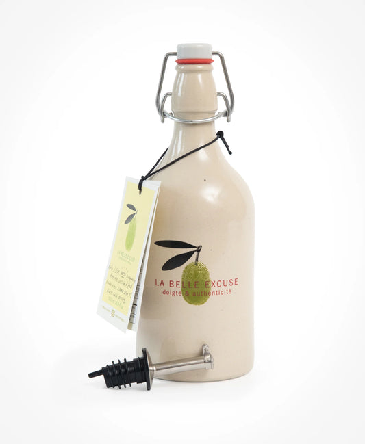 Ceramic Cruet with Green Olive Oil 500ml