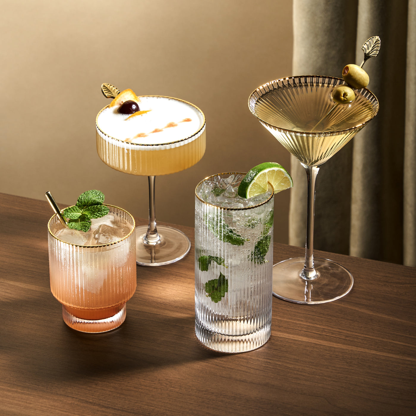 Viski Meridian Martini Glasses Set/2