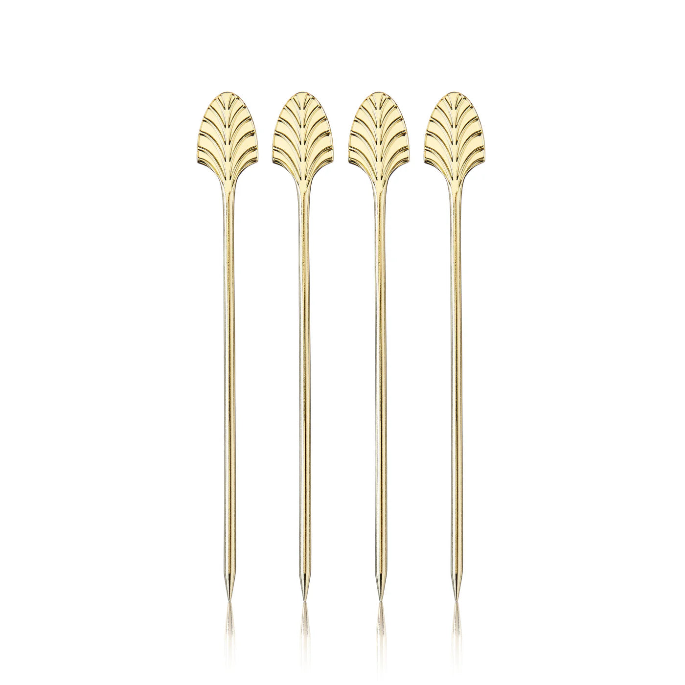 Viski Gold art deco cocktail picks