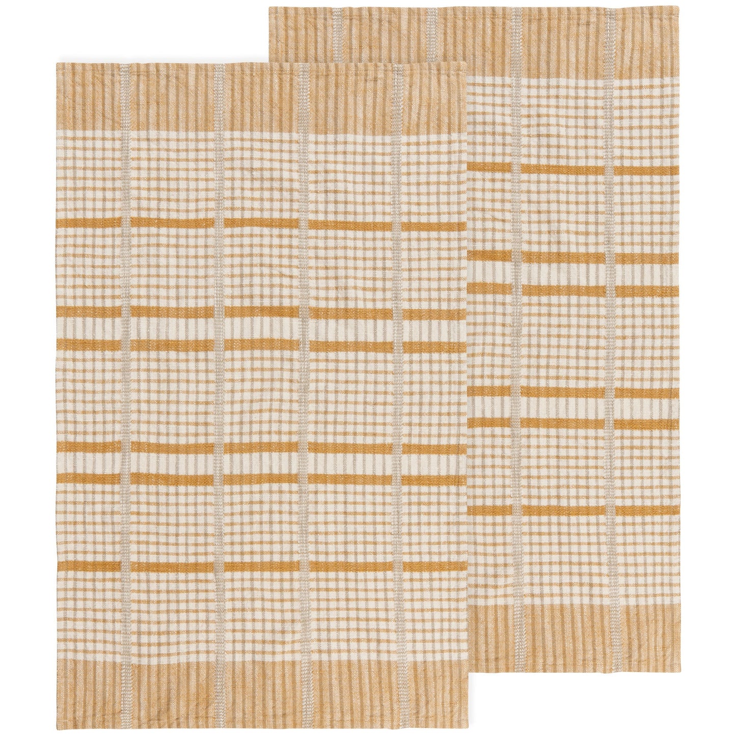 Teatowel set/2 Finley Check Pewter