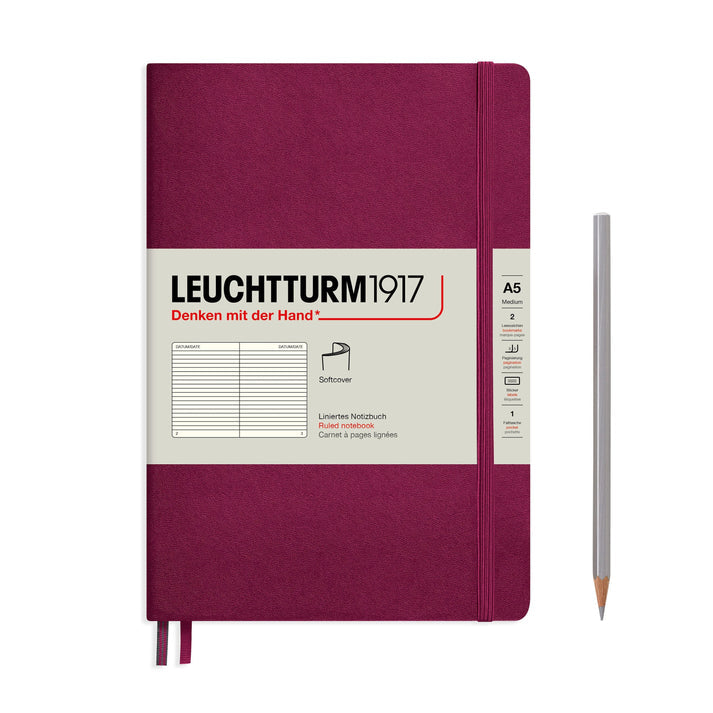 Leuchtturm A5 Medium Softcover Notebook Lined