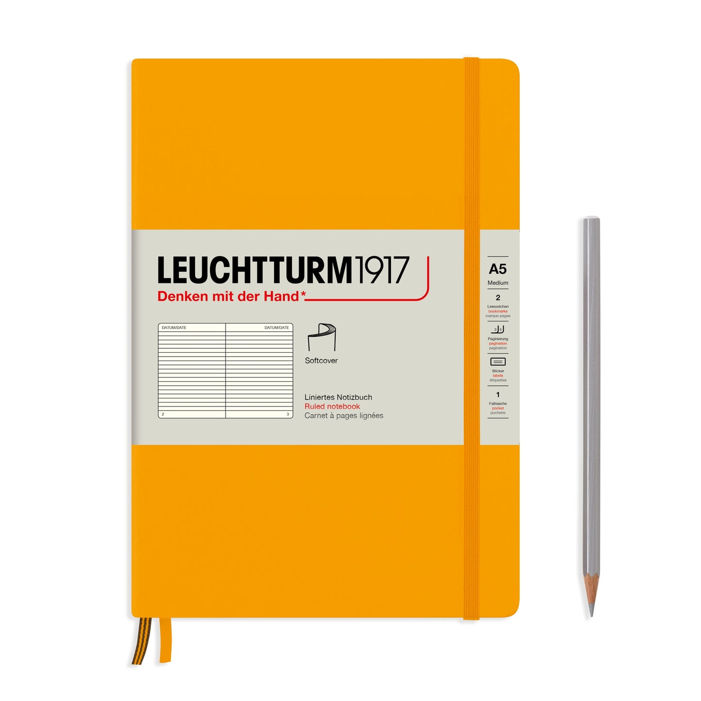 Leuchtturm A5 Medium Softcover Notebook Lined