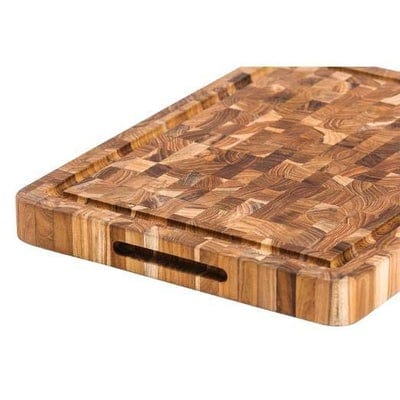 Teakhaus Tableware Butcher Block with Juice Canal Medium Thickness