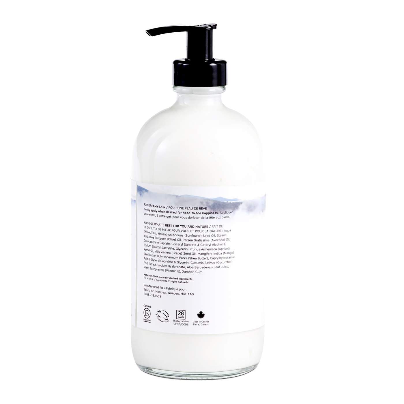 The Unscented Company Body Care Unscented Co Lotion in a glass bottle