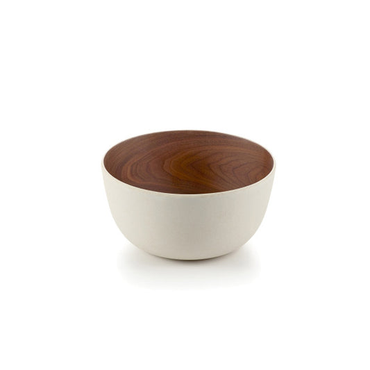 Walnut White Bowl 14cm