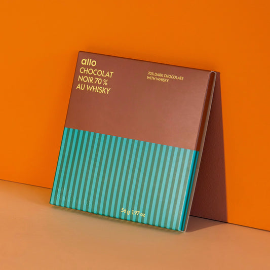 Chocolate bar 70% with Whisky