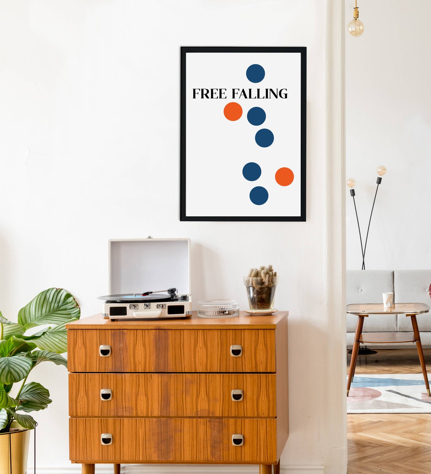 Free Falling Giclée retro Art Print