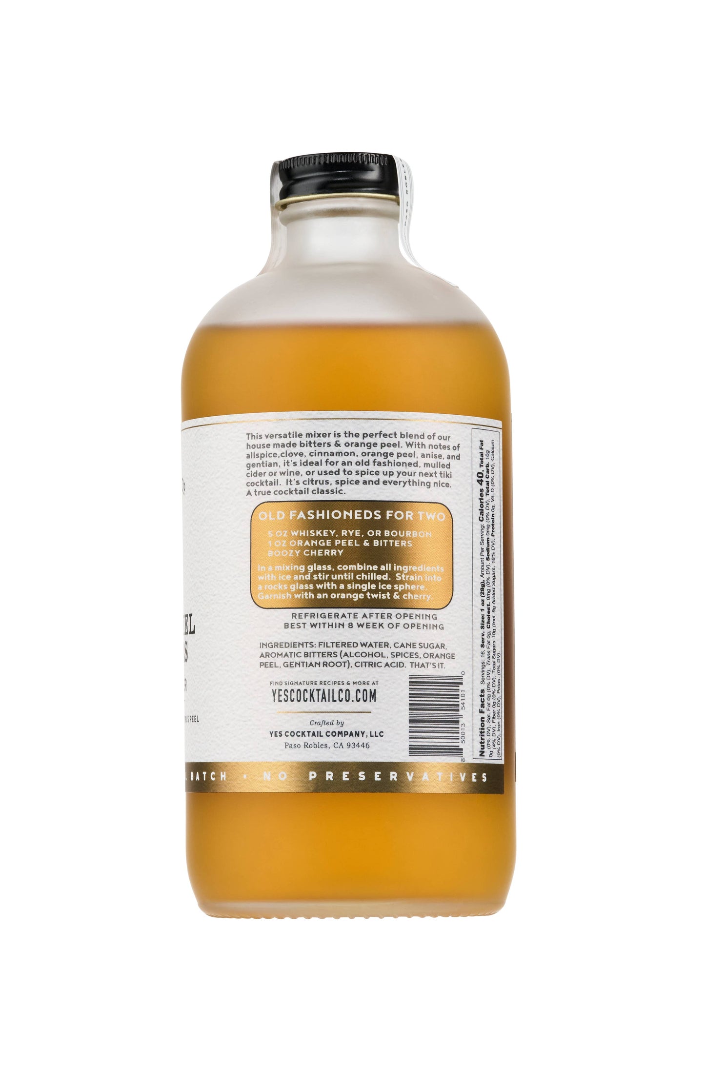 Orange Peel and Bitters Cocktail Mixer