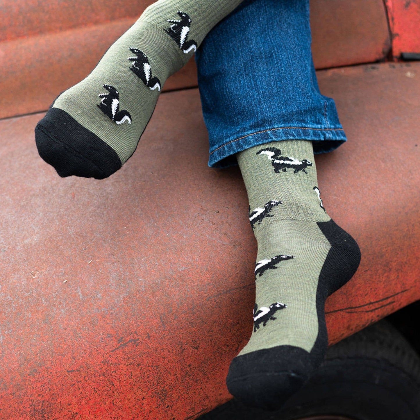 Merino Wool Women's Socks | Skunk | Mismatched | Eco