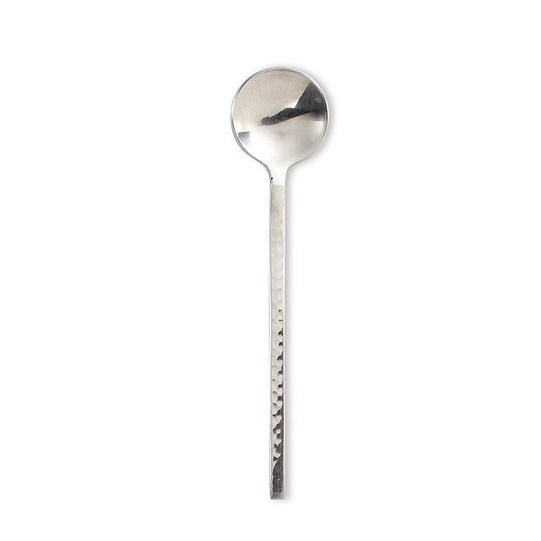 Small Spoon with Hammer-Finish Handle