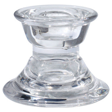 Clear Candle Holder