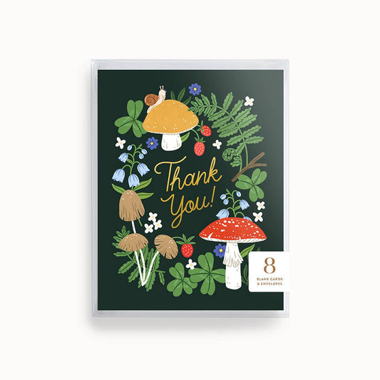 Thank You Mushrooms Card | Boxed Set of 8