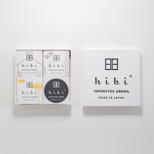 Gift Box of 3 hibi Japanese fragrances (White Box)