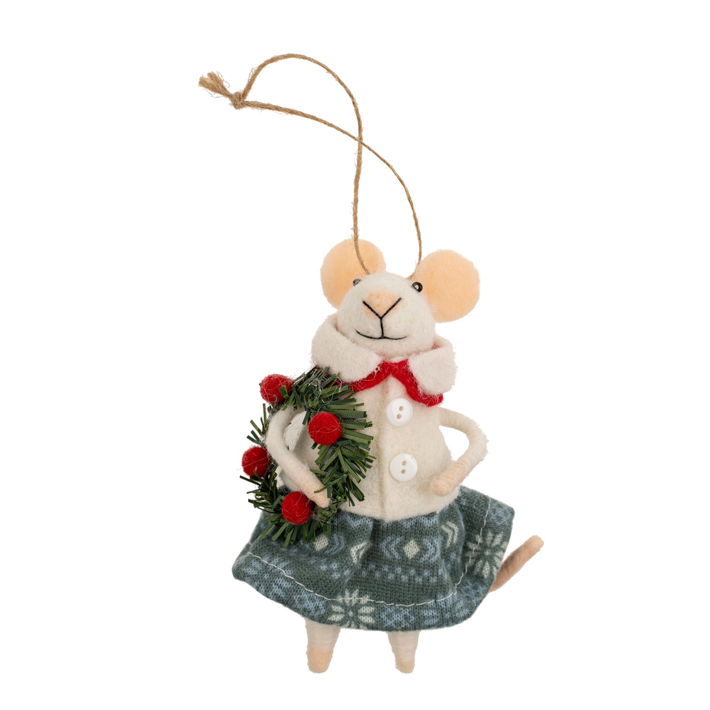 Felt Mice Ornament Assorted