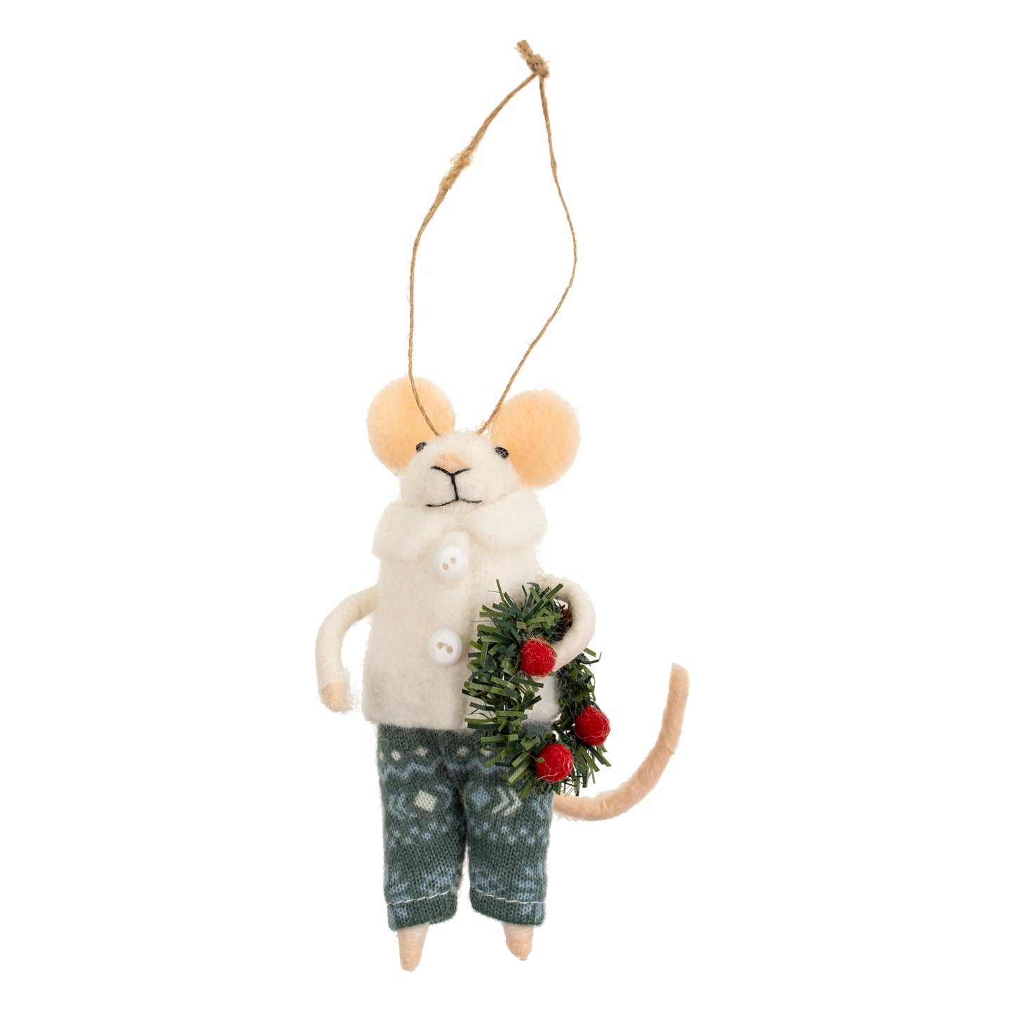 Felt Mice Ornament Assorted