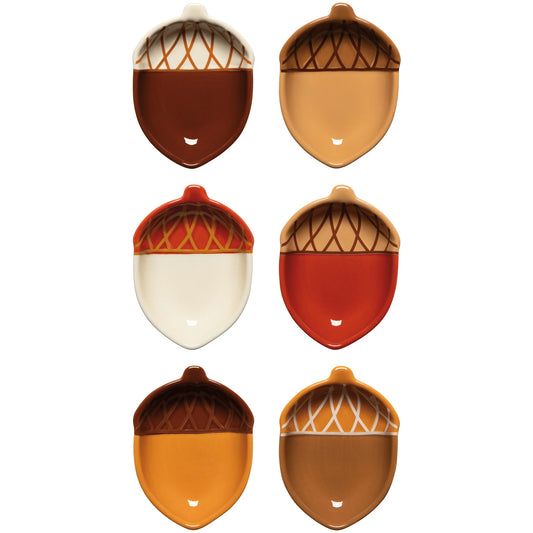 Oak and Acorn Shaped pinch Bowl assorted colours