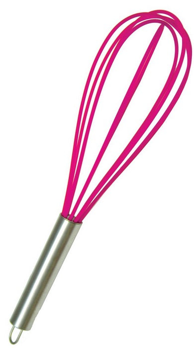 Silicone 8.5" Whisk Raspberry