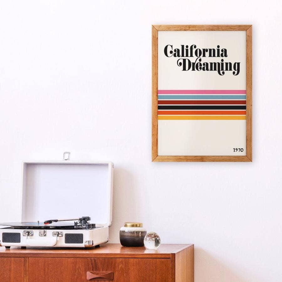 California Dreaming Retro Giclée Art Print