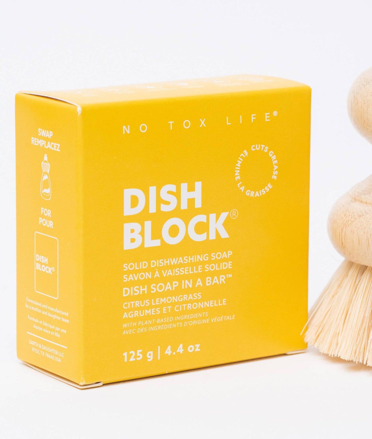 DISH BLOCK® solid dish soap bar - Citrus Lemongrass