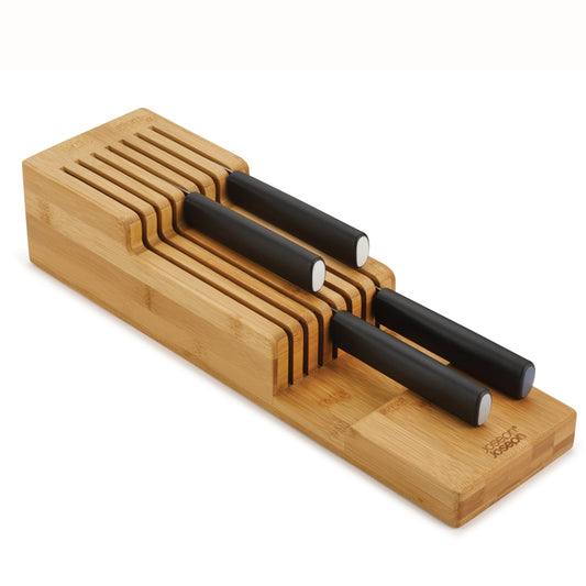 DrawerStore Bamboo 2 Tier Knife Organizer