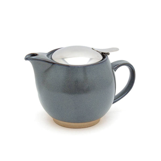 Zero Japan Round Ceramic Teapot 15oz Stone Gray