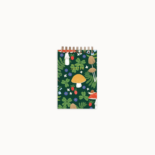 Mini Spiral Mushroom Notebook