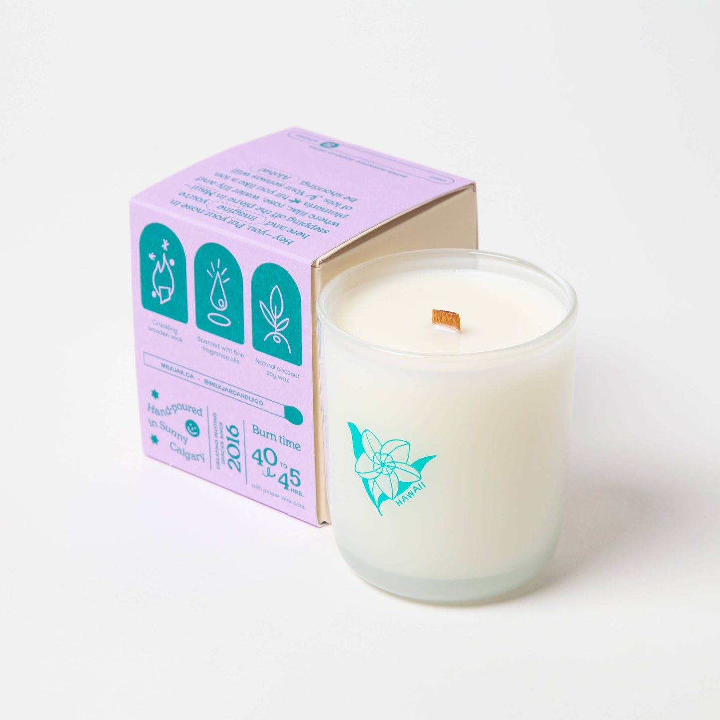 Hawaii - Plumeria & Lilac Coconut Soy 8oz Candle