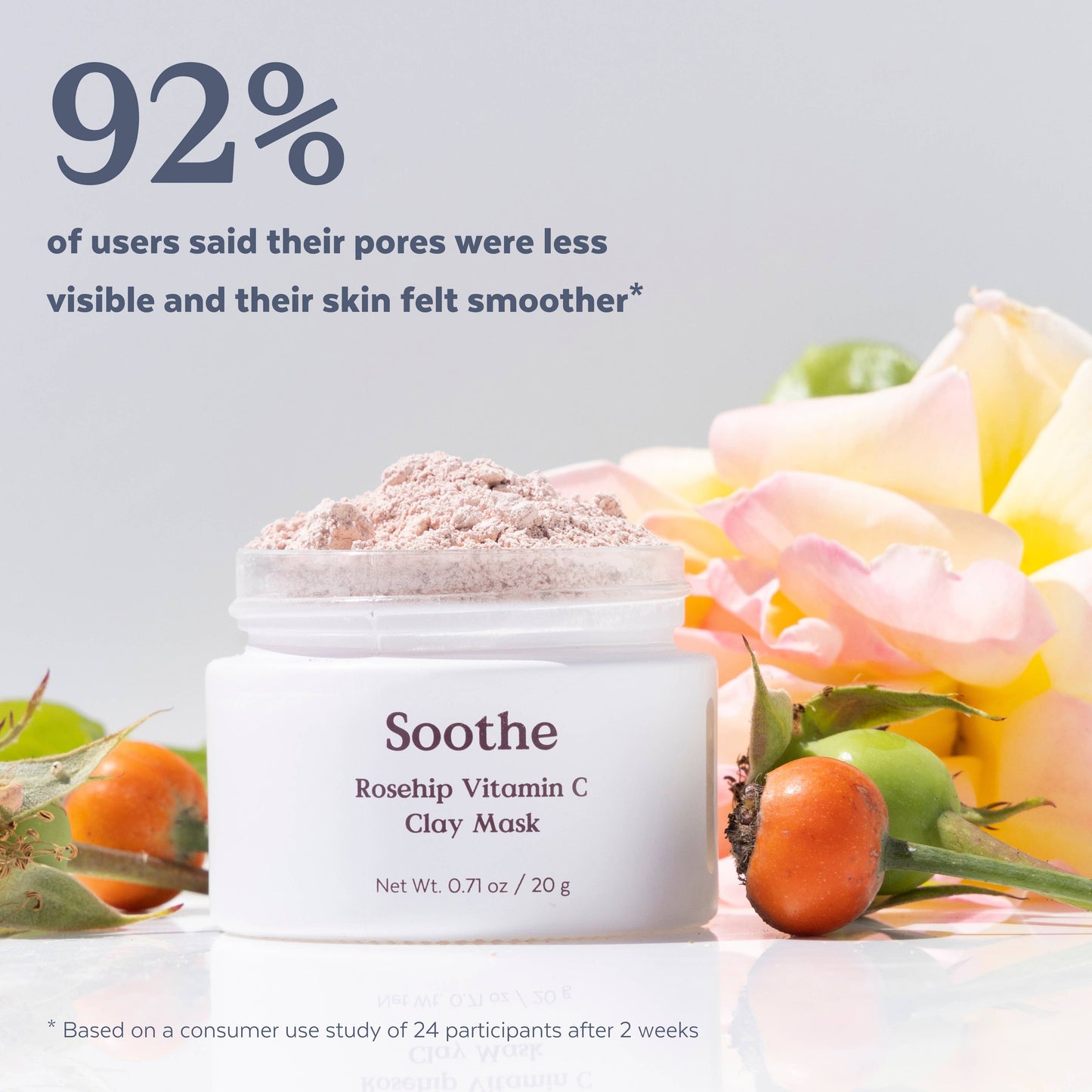 Soothe Rosehip Vitamin C Clay Mask (20g)